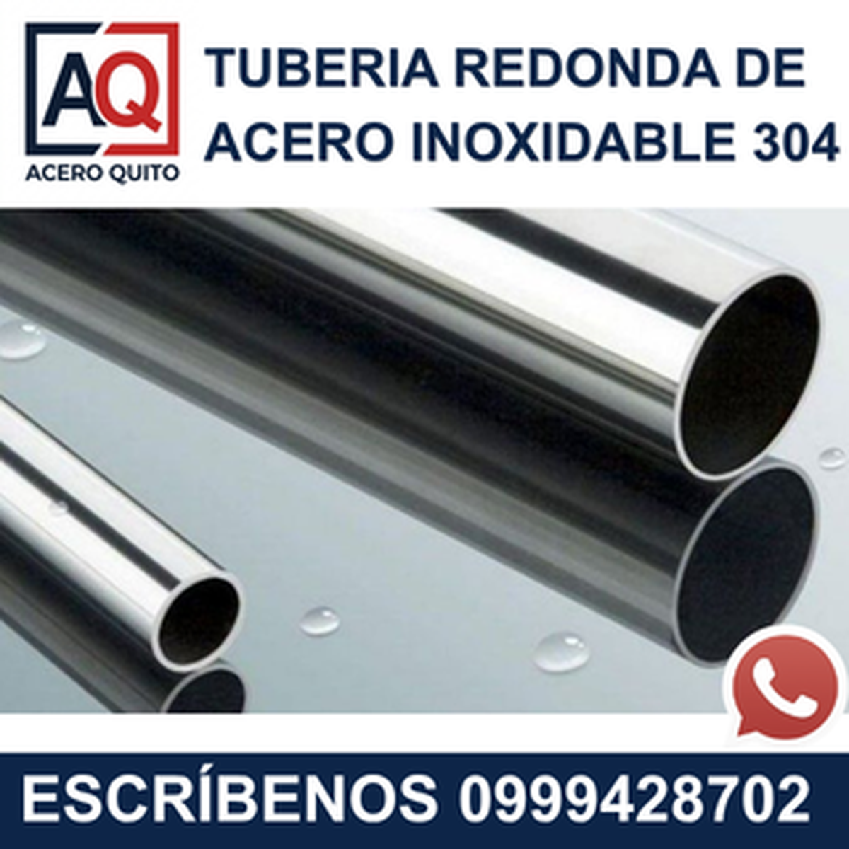 Tubo Redondo de Acero Inoxidable 304 Quito