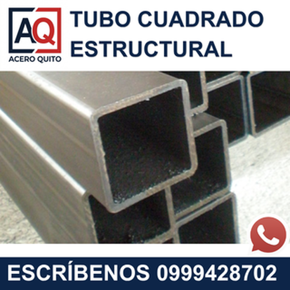 Tubería Cuadrada de Acero Quito