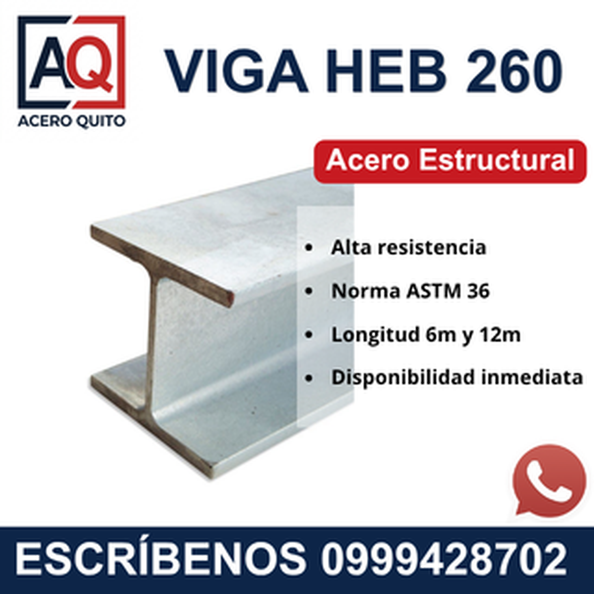 Viga HEB 260 Quito