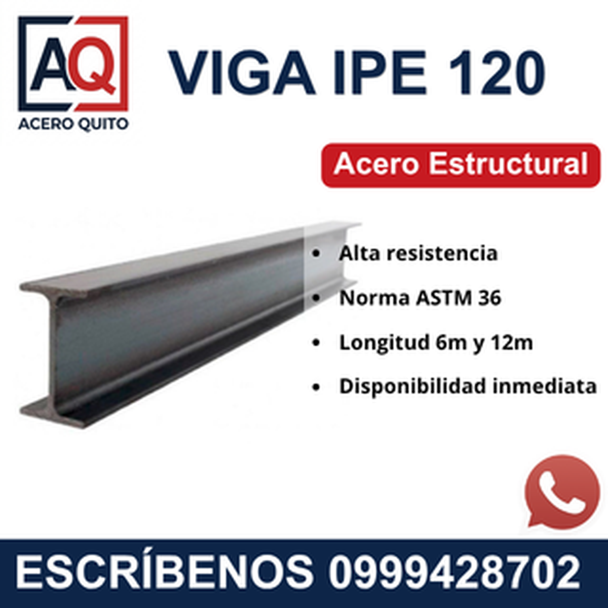 Viga IPE 120 Quito