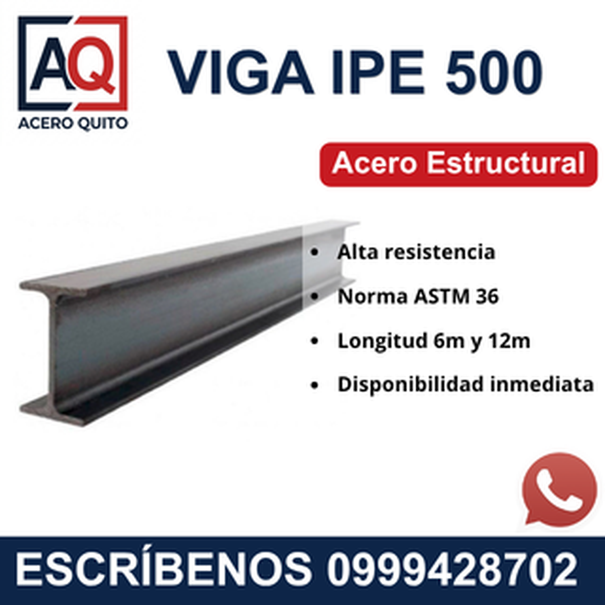 Viga IPE 500 Quito
