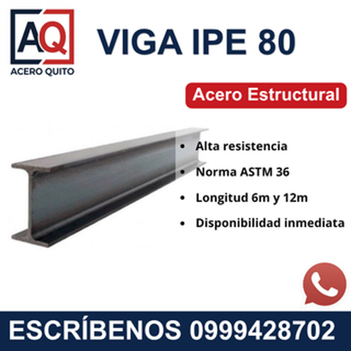 Viga IPE 80 Quito